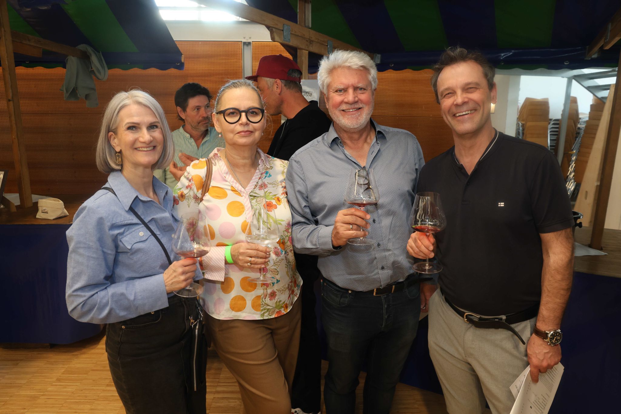 Sandra Gigerl, Andrea und Herbert Drexel, Chefkoch Roland König.