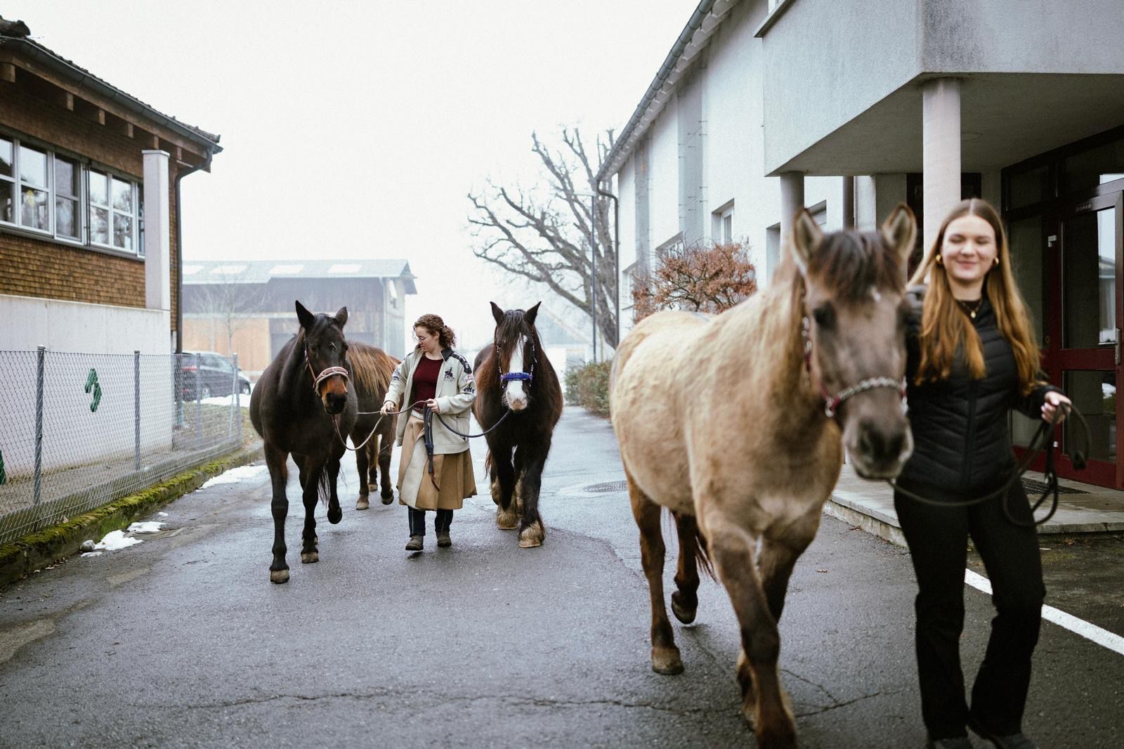 Unterwegs sein mit Pferden bedeutet für die beiden zu sich selbst zu finden.