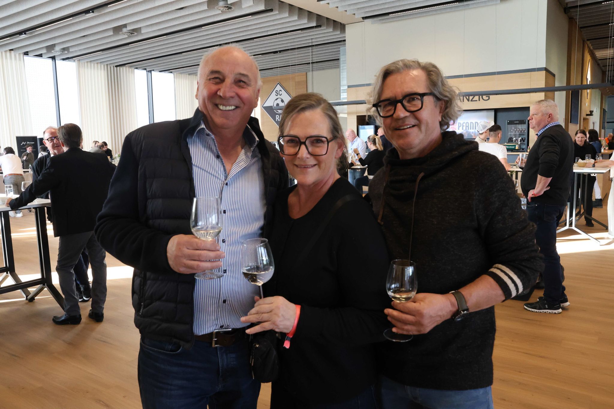 Giblert Wohlwend, Herma Dörler und Bruno Ratz.