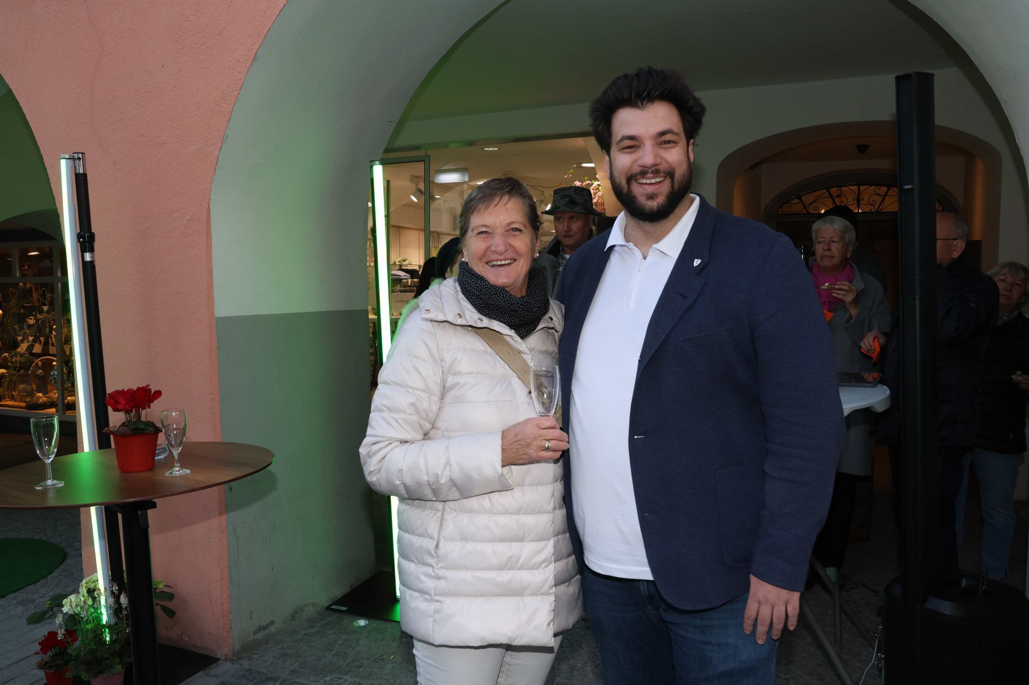 Angelika Zech und StR. Cenk Dogan.