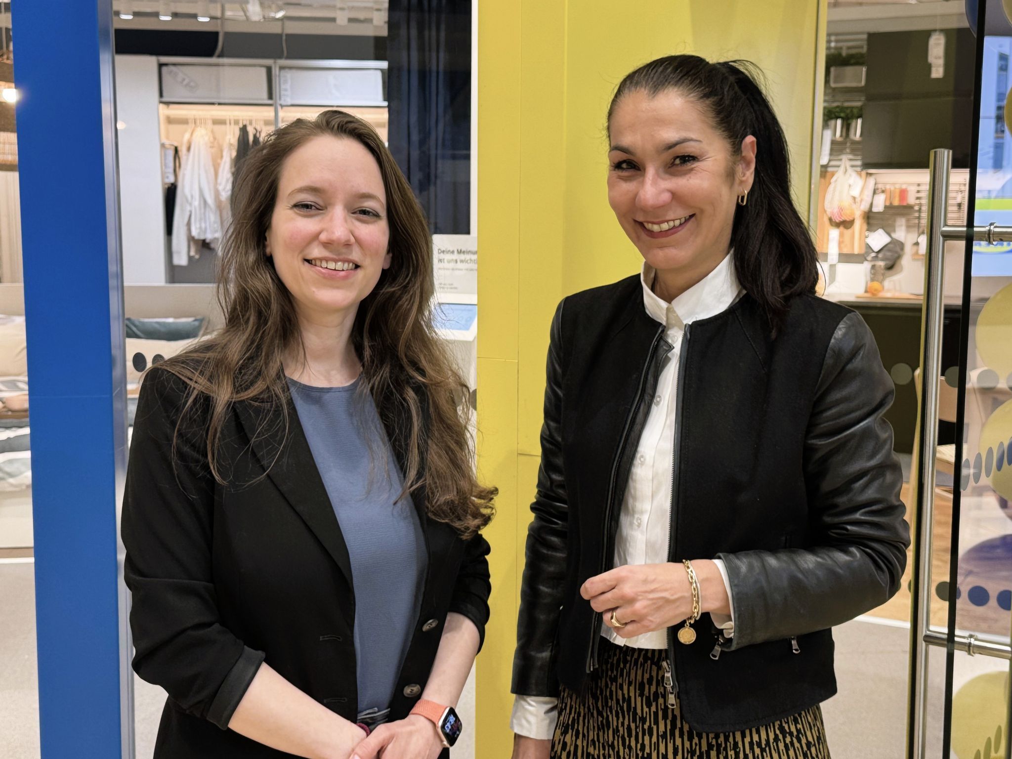 Im Gespräch: Isabel Russ und Nicole Schedler (Messepark).