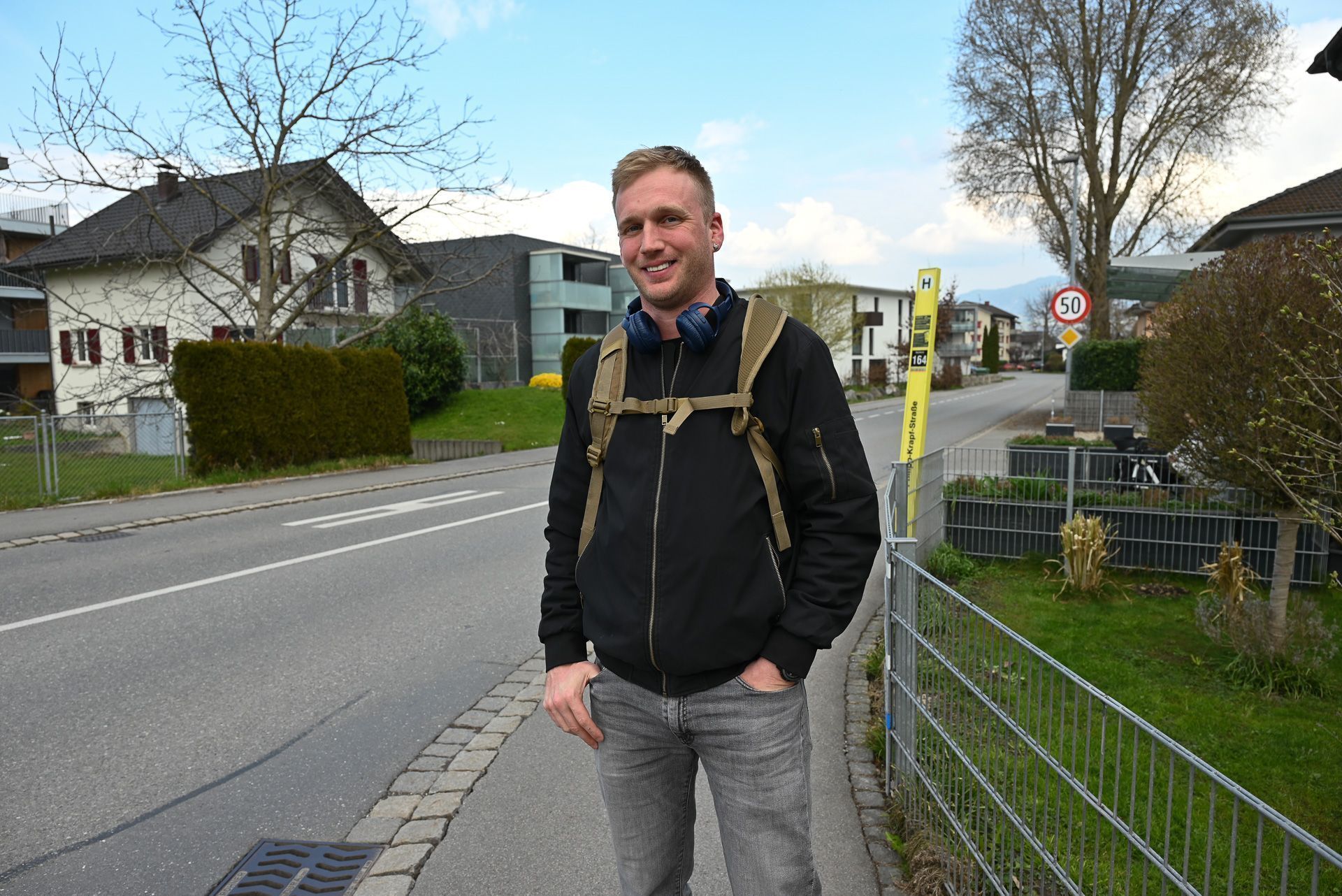 Matus Andrejcik freut sich über weniger Verkehr am Wiesenrain.