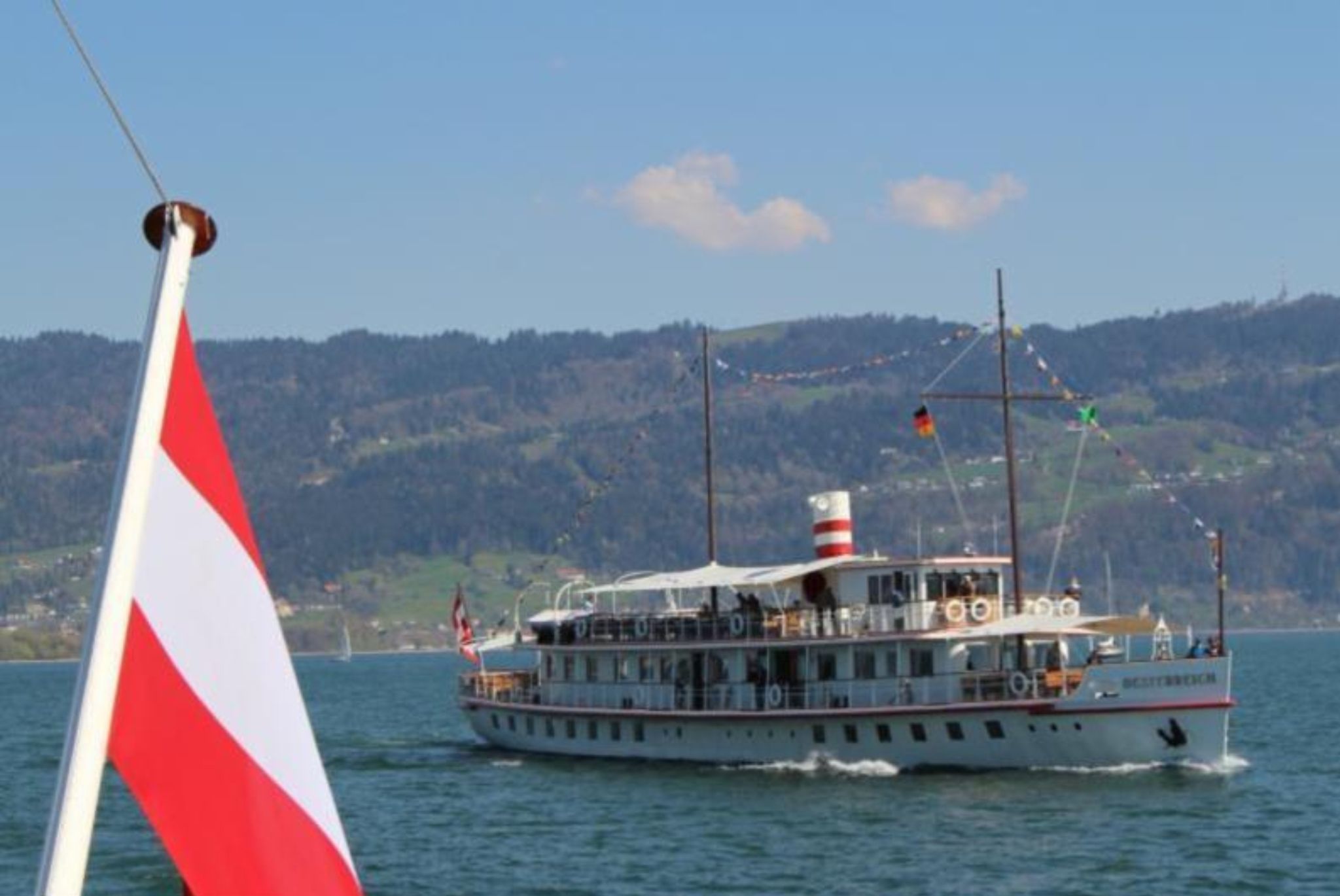 Mit einer Oster Lunch Fahrt startet die Oesterreich am Sonntag die Sommer-Saison der Historischen Schifffahrt Bodensee. PETER STRAUSS