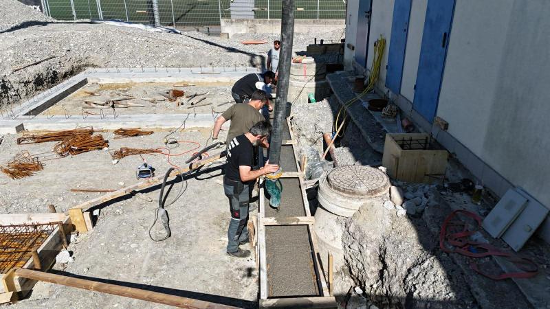 Die Anfänge vom Neubau. 