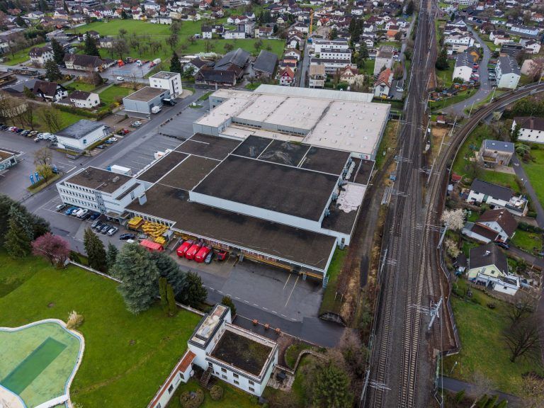 Dieser riesige Gewerbekomplex im unteren Rheintal sucht neue Nutzung