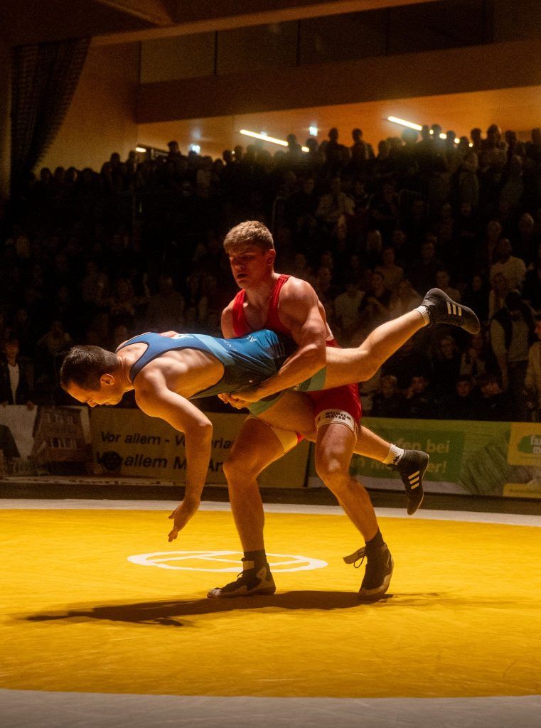 Auf der Matte zu Hause