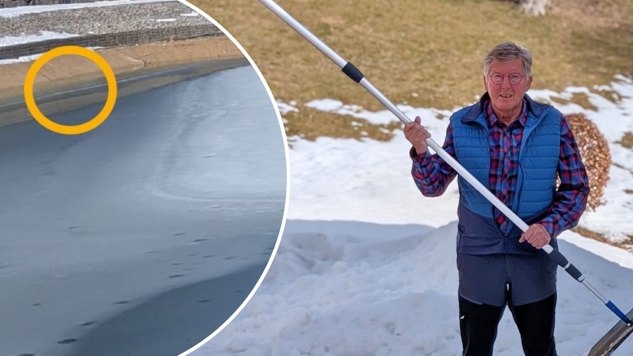 So rettete er ein zehnjähriges Mädchen aus dem eiskalten Wasser eines Speichers