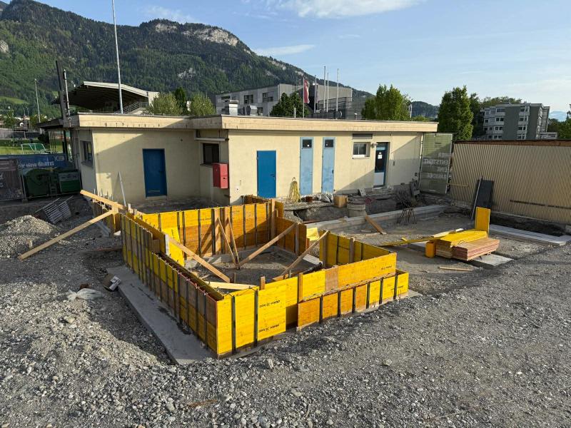 Baufortschritte im Herrenried. 