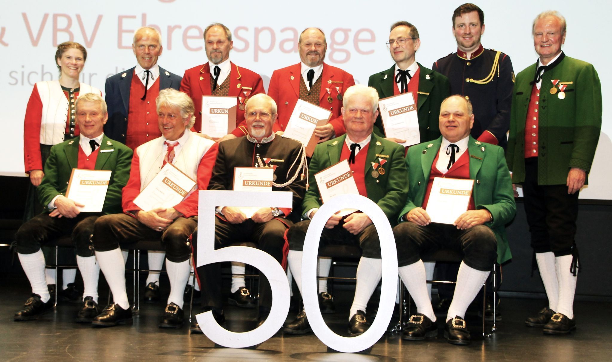 Ehrungsabend Blasmusikbezirk Bregenz: Ein halbes Jahrhundert für die Blasmusik im Ländle.
