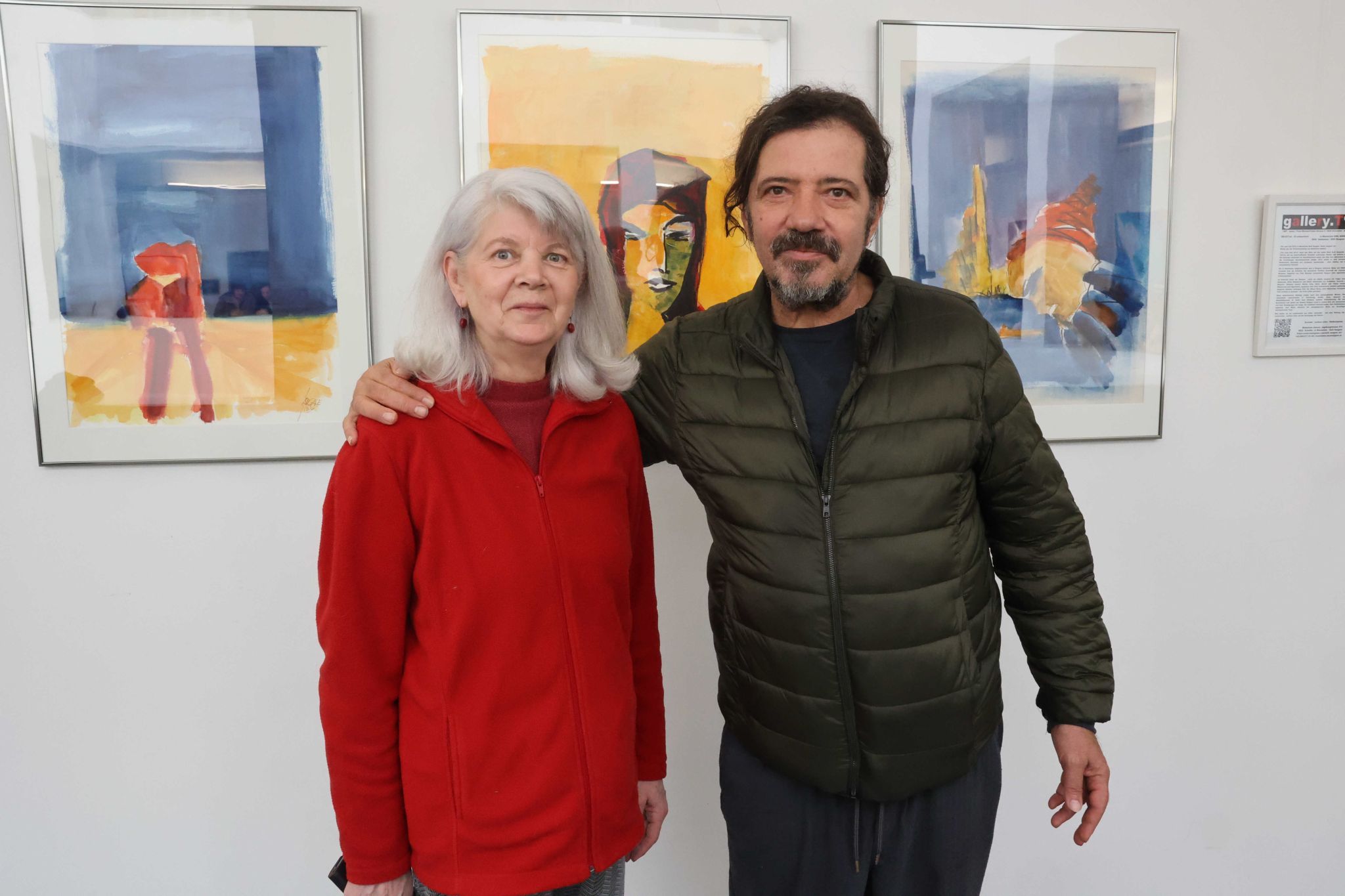 Arbeiten von Emil Sargant zeigten Christine Zwatz und Mario Levstock..