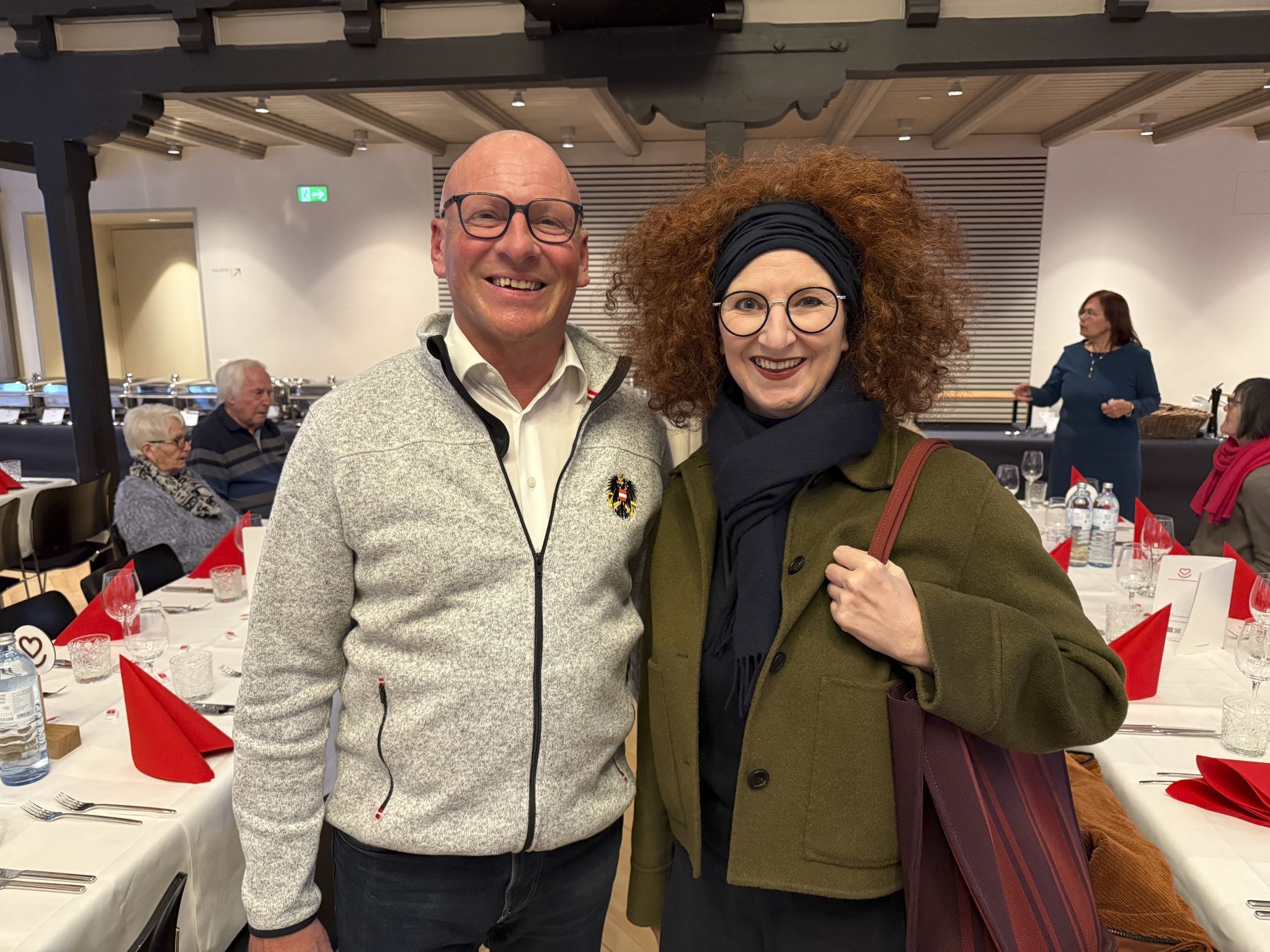 Andrea Mathis kam mit ihrem Bruder Günter