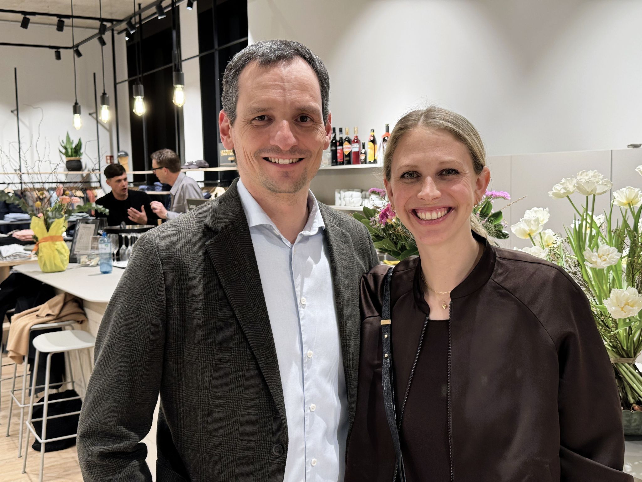 Unter den Gästen: Julian und Judith Fessler.