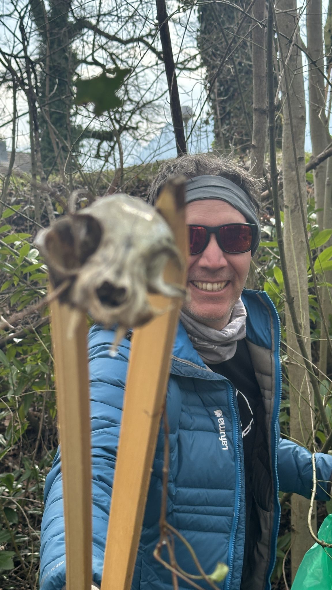 Der skurrilste Fund von Tobias Schäfer war ein Tierschädel. 