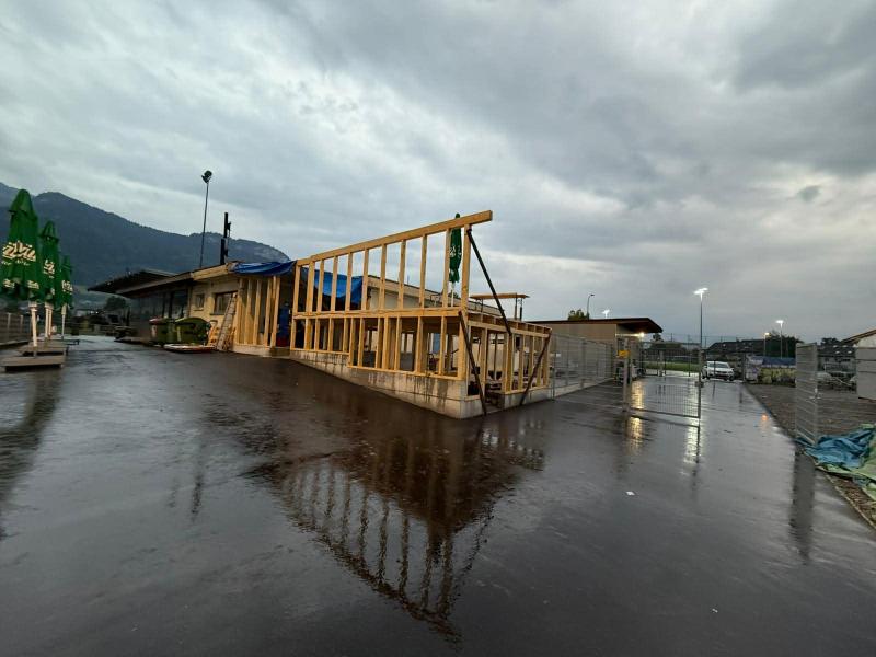Neubau vom Kaltlager entsteht.