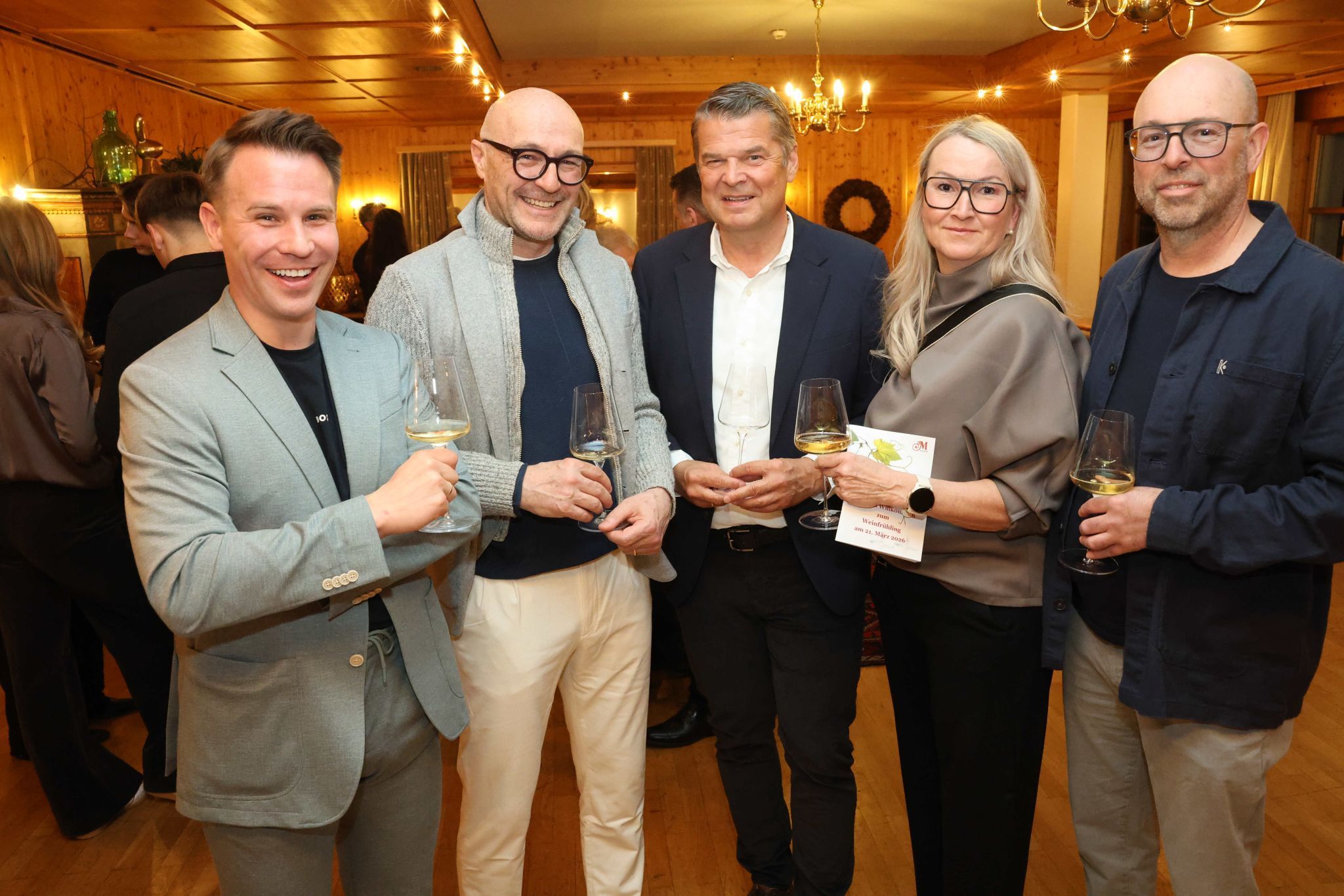 Simon Berchtel, Frank Nessler, Raimund Wachter, Friseure Sabine und Alex Sprenger.