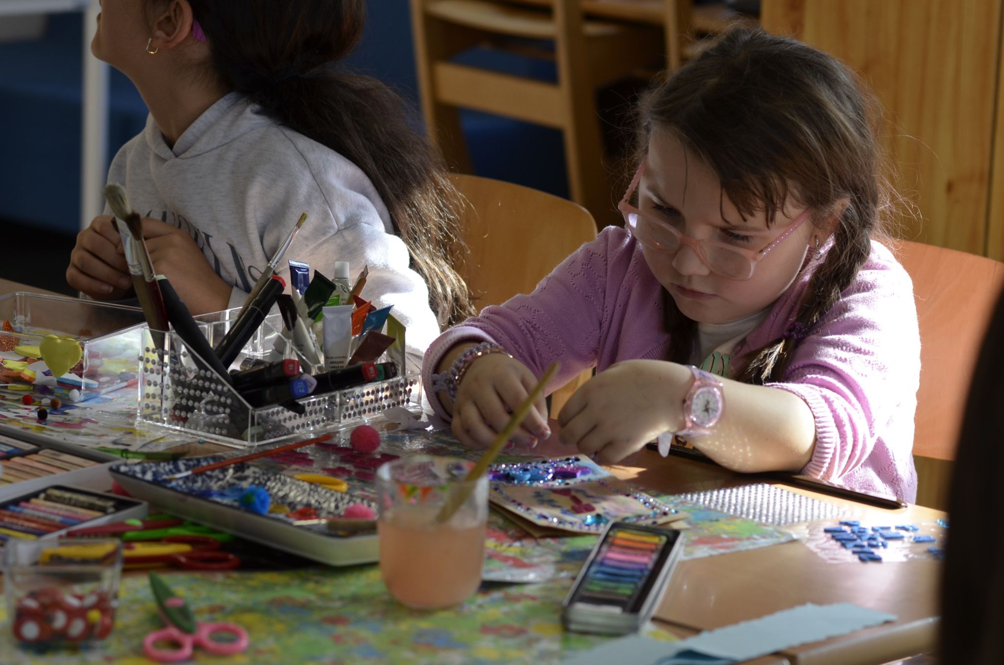 Die Kinder genossen die Abwechslung vom Schulalltag.