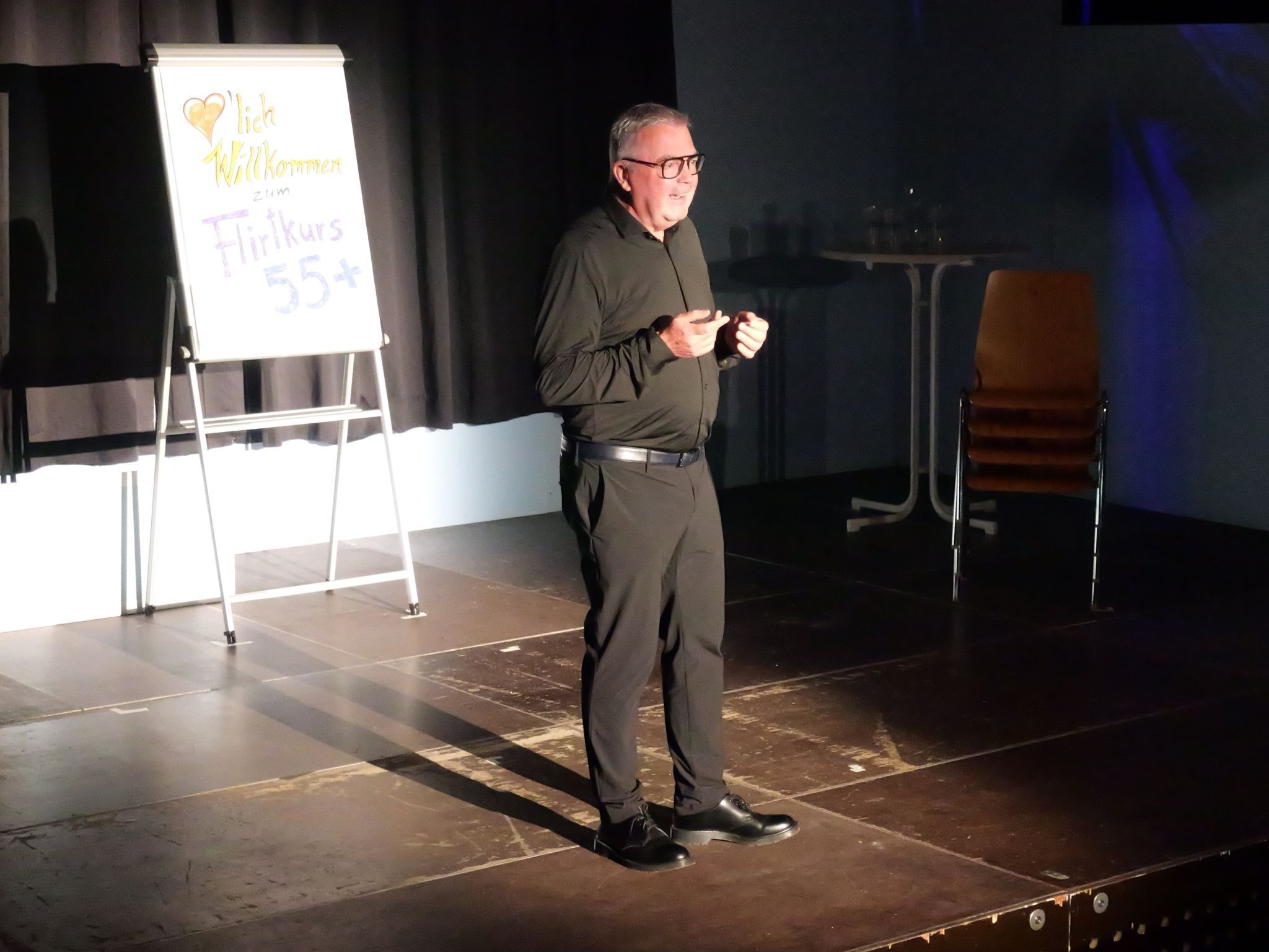 40 Jahre Theaterwerkstatt Feldkirch: Manfred Bolter erinnerte bei der Premiere an Gründungsvater Fidel Schurig.