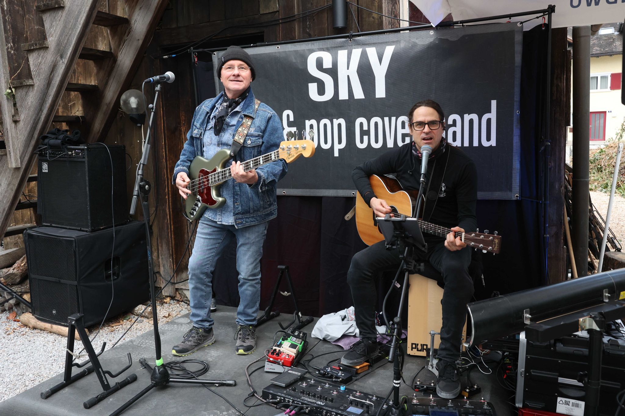 Im Garten der Braugaststätte Taube