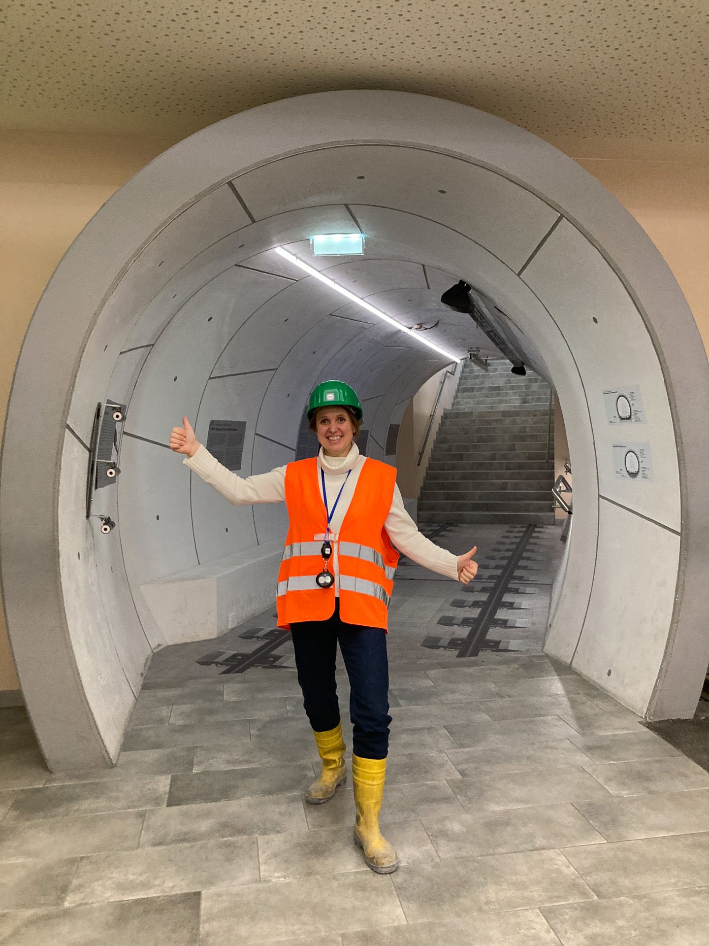 Vreni König besuchte auch den Brenner-Basis-Tunnel und erhielt wertvolle Hintergrundinfos. (Quelle: privat)