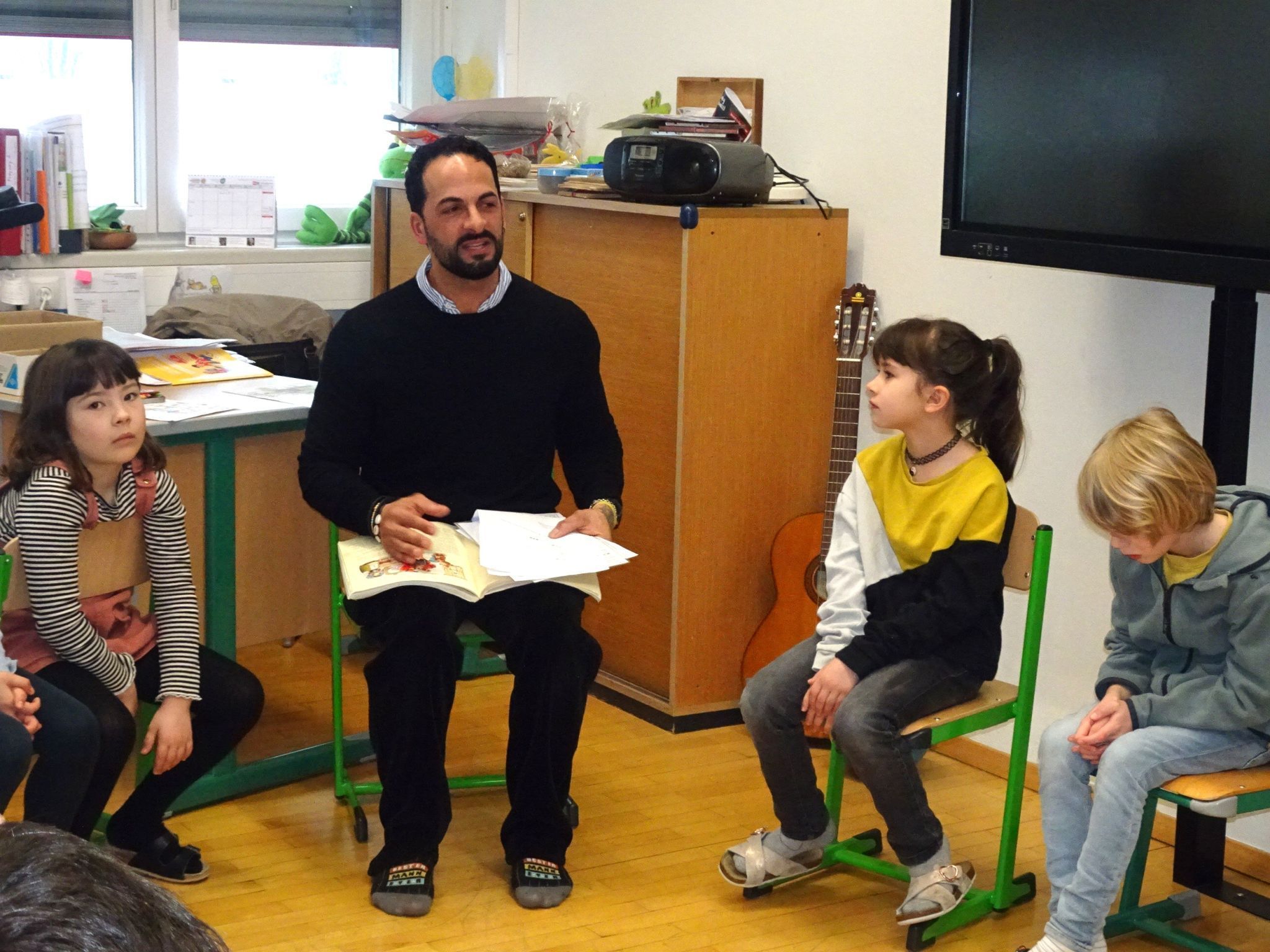 Stefano Lumaca hatte eine Geschichte aus seiner Heimat Italien dabei.