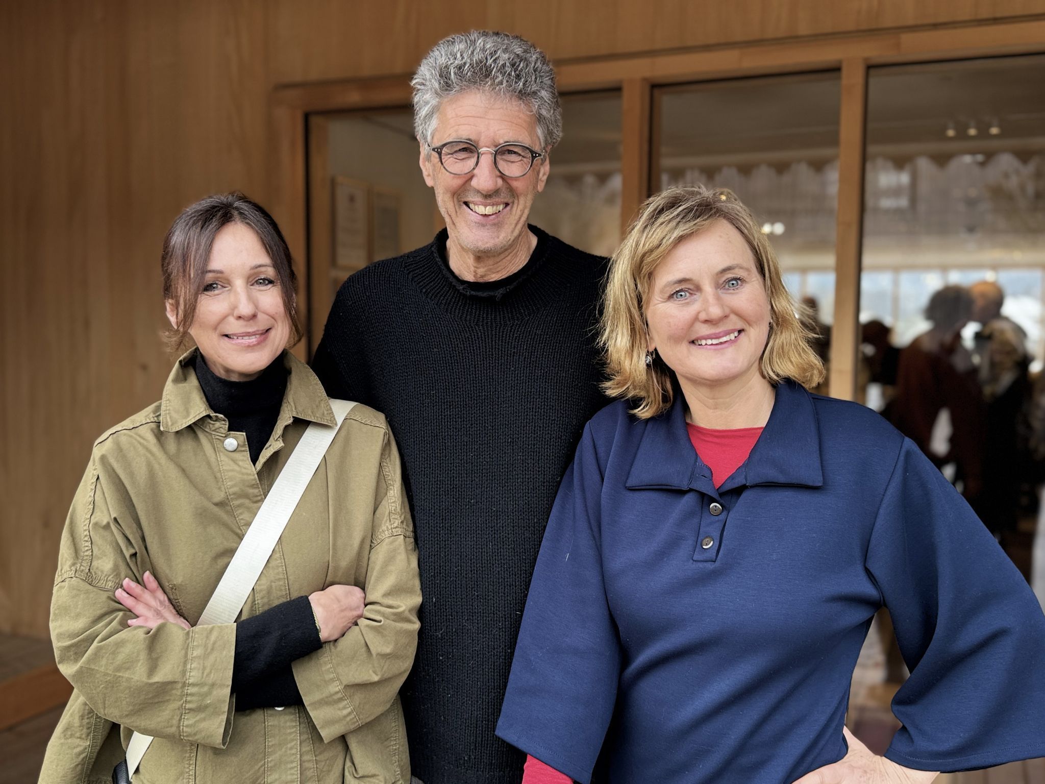 Bernadette Rüscher (Barockbaumuseum Au) Rudolf Berchtel und Kräuterexpertin Ingeborg Tartarotti.