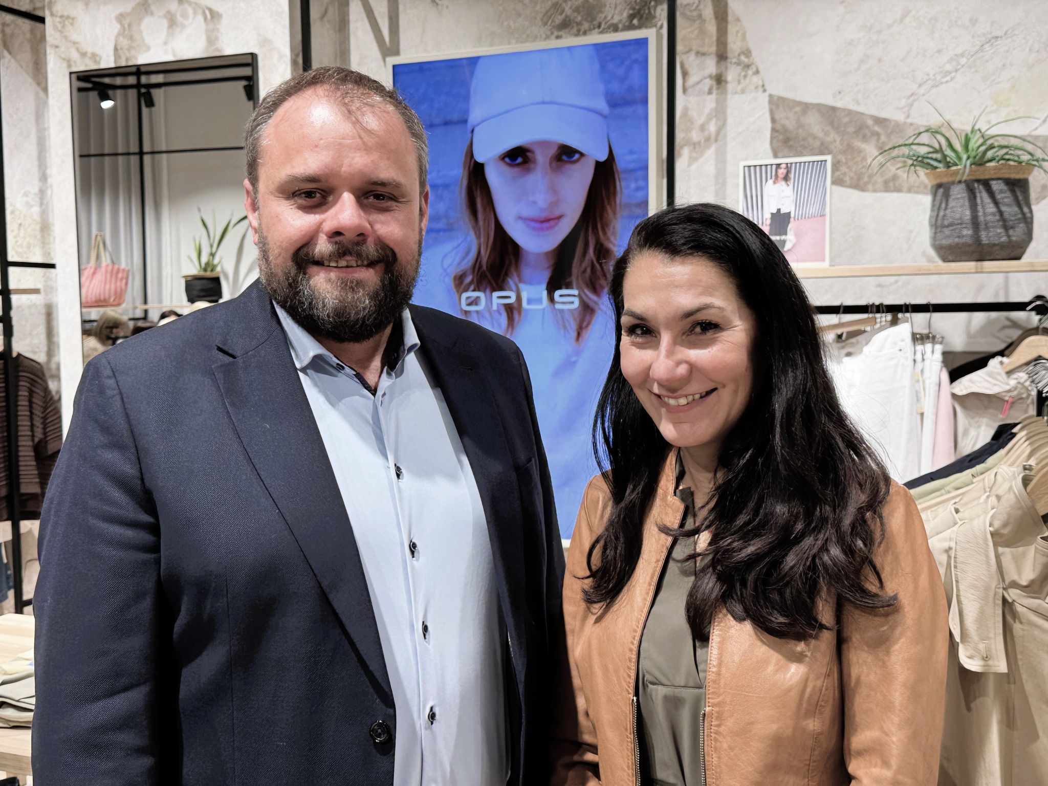 Bürgermeister Markus Fäßler und Nicole Schedler (Messepark).