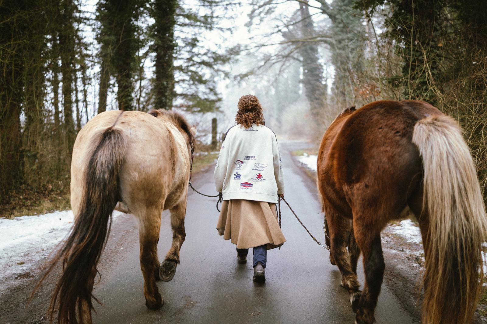Johanna Gertschnig ist am liebsten mit ihren Pferden in der Natur. 