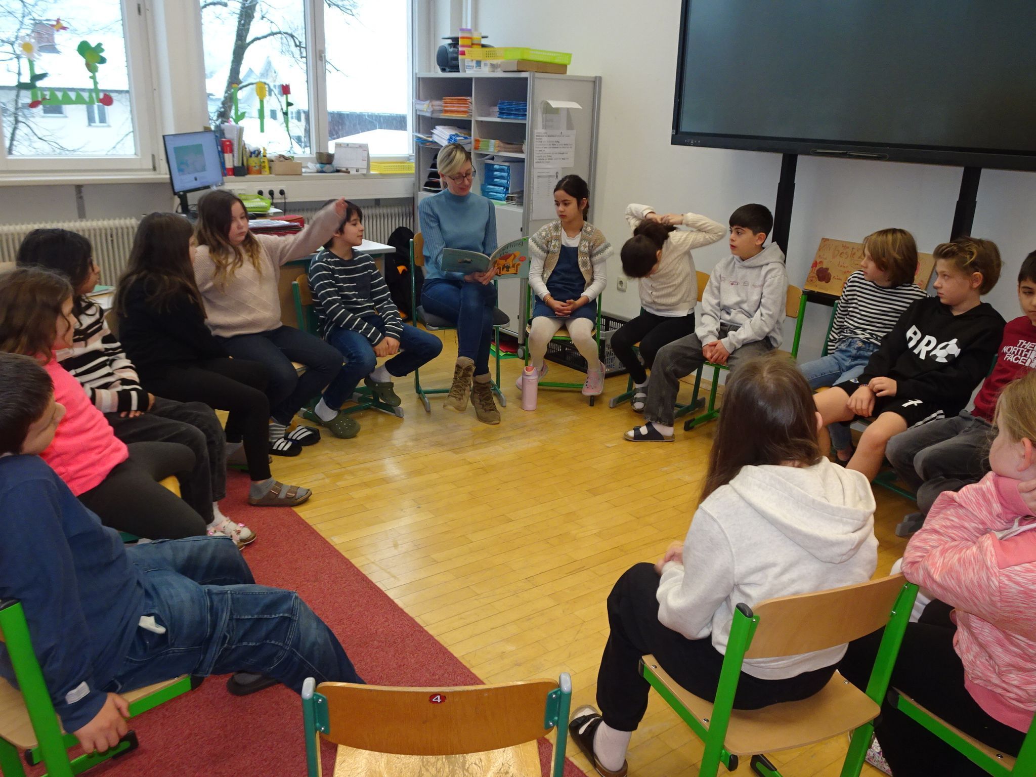 In jeder Klasse gab es drei Sprachen-Durchgänge. 