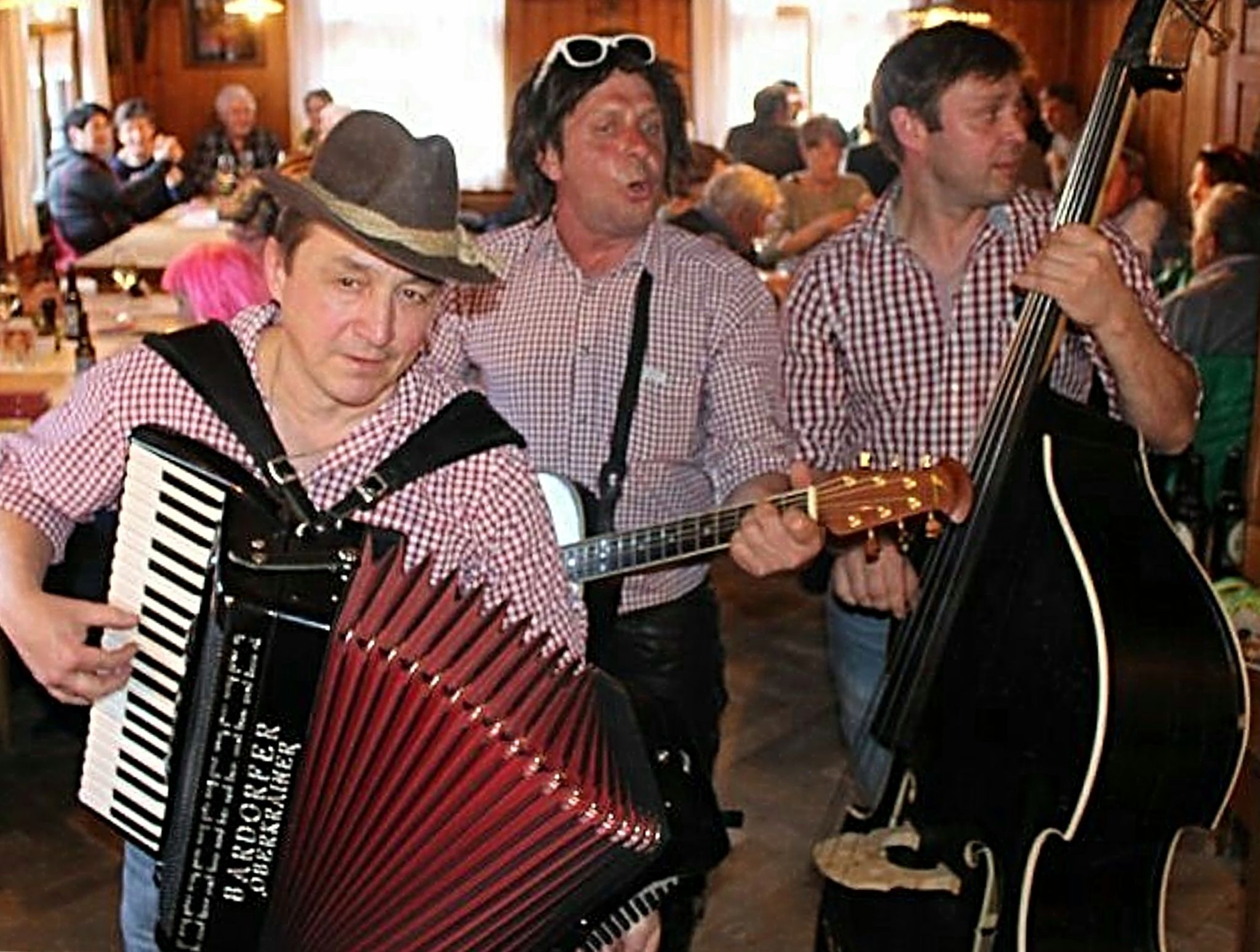 Das Große Walsertal war in der speziellen Location in Mellau mit den Alpenrammlern – Werner Konzett, Mario Burtscher und Alexander Wilhelm – vertreten.