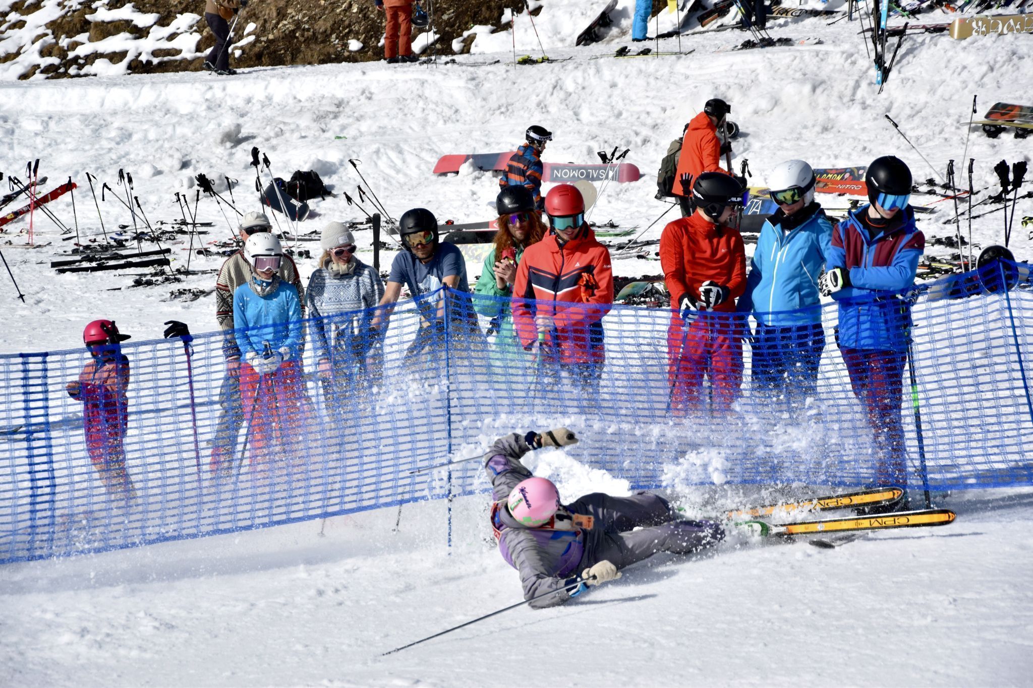 Sieger Fred Krimmels Zielankunft im Finale