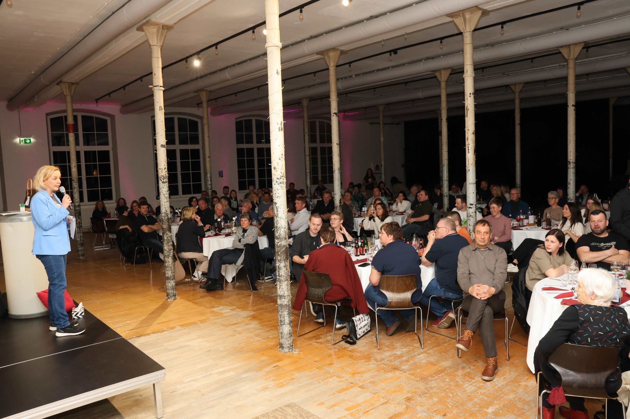 Im Klarenbrunn-Spinnereisaal kamen die Gäste auf ihre Kosten.
