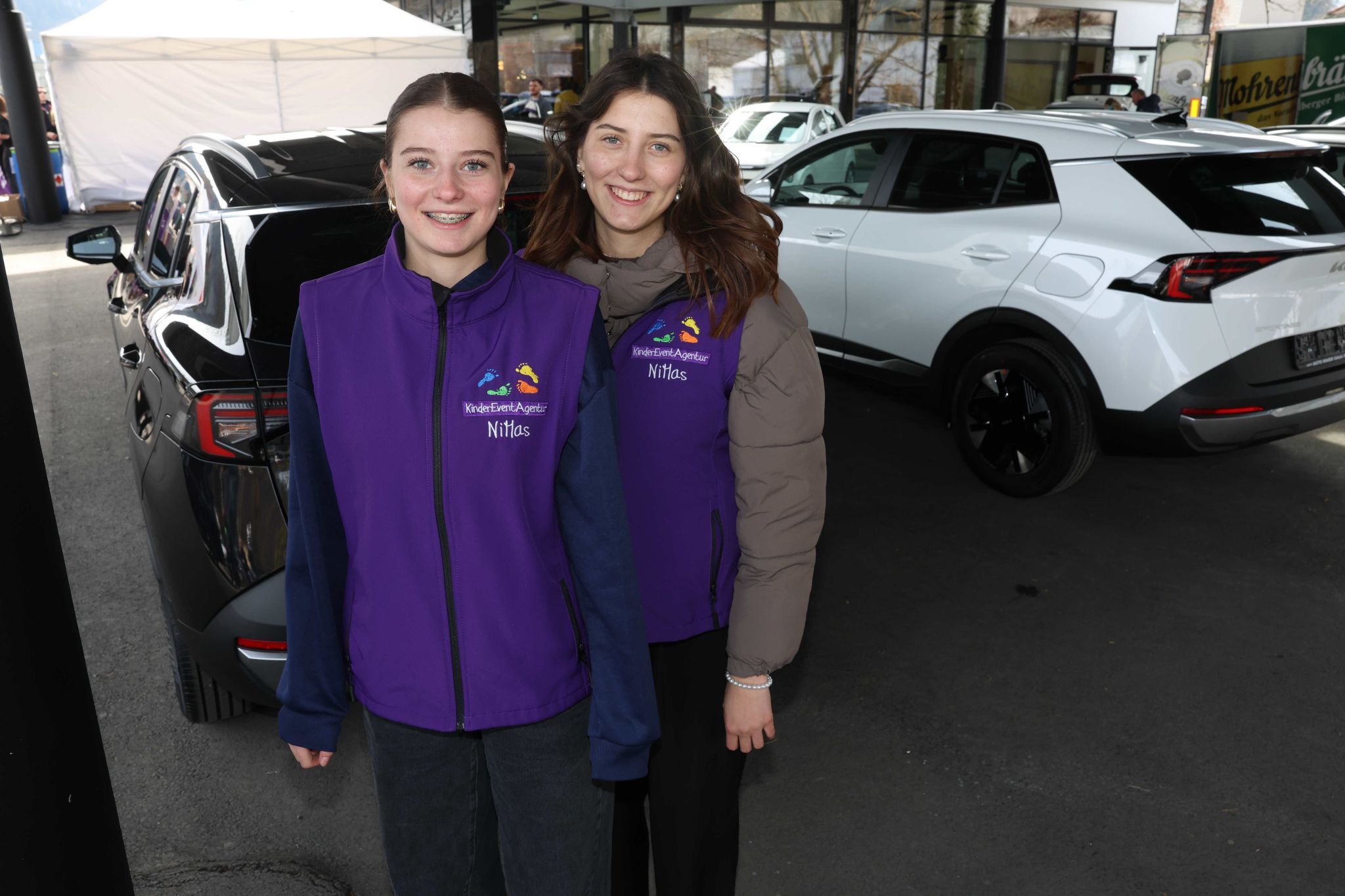 Die Betreuung des Bobby Car- Pacours sorgten Alessia und Leonie Wimmer.