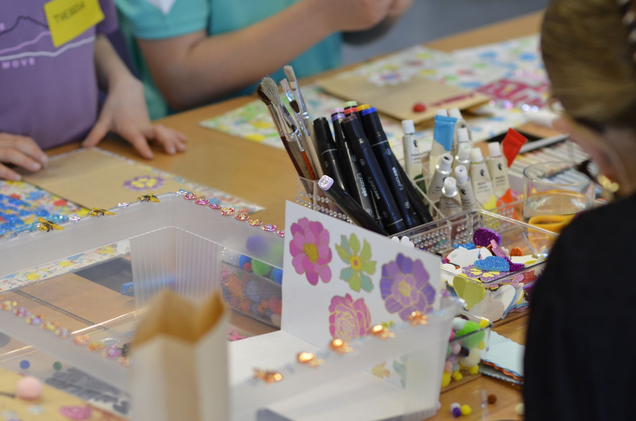 Die Kinder konnten ihrer Kreativität freien Lauf lassen.