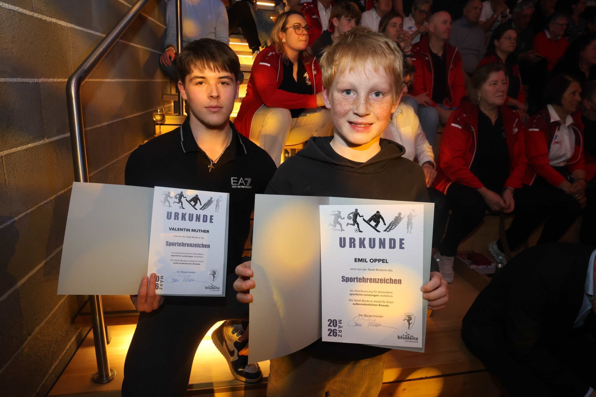 Valentin Muther und Emil Oppel.