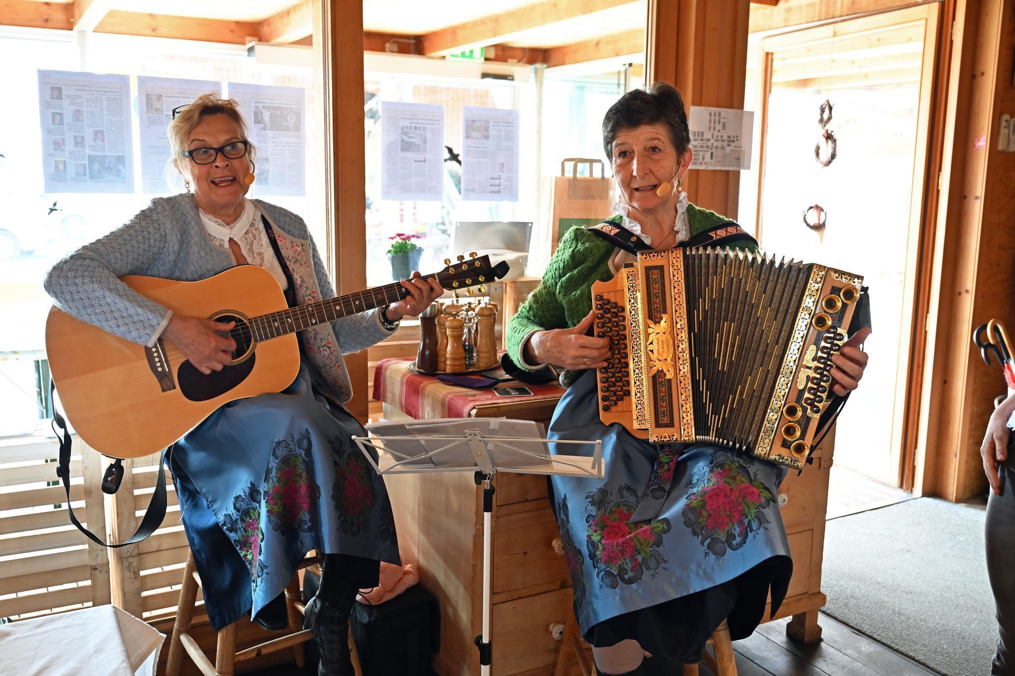 Musikalisch umrahmt wurde die Feier vom Duo Bergziegen aus Au.