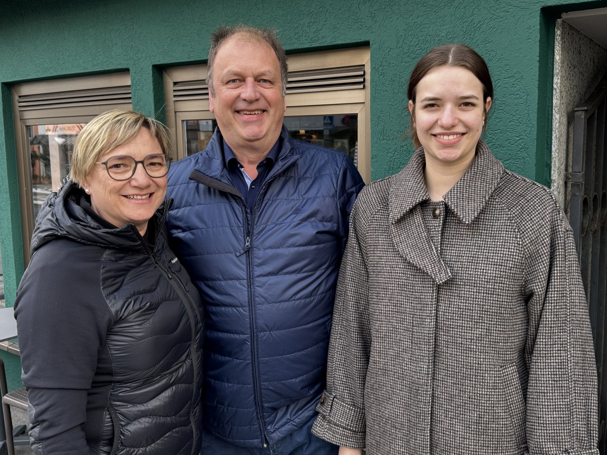 WIGE Obmann Hanno Fuchs mit Gattin Heidi und Tochter Anna-Lena.