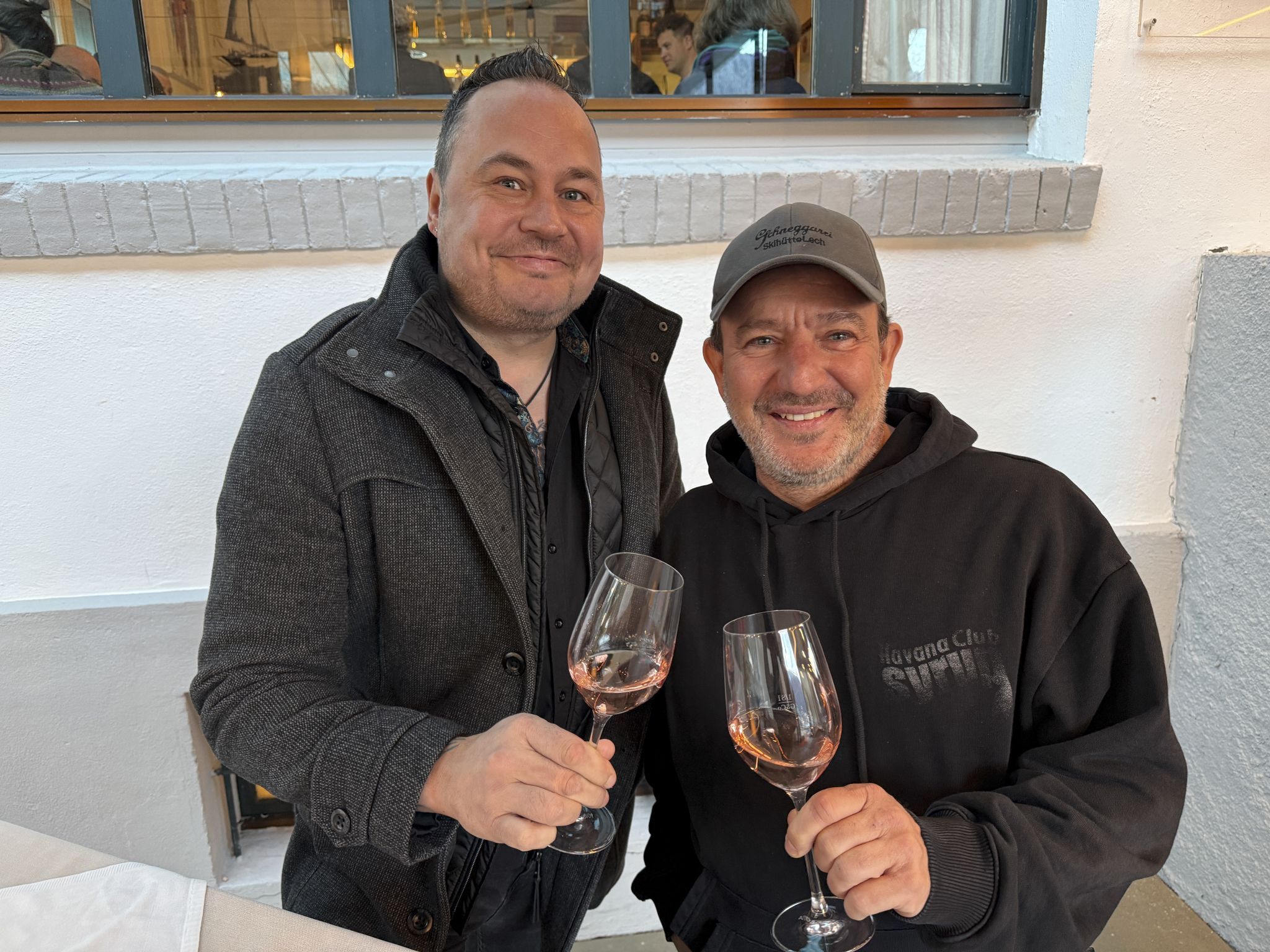 Gösser Chef Mike Erath mit Pernod-Ricard Spezialist Lukas Marberger