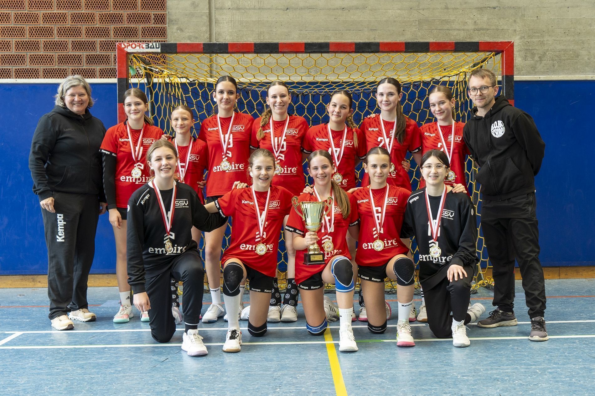 BRG Dornbirn/Schoren wurde erneut Handball-Champion auf Landesebene. PRIVAT