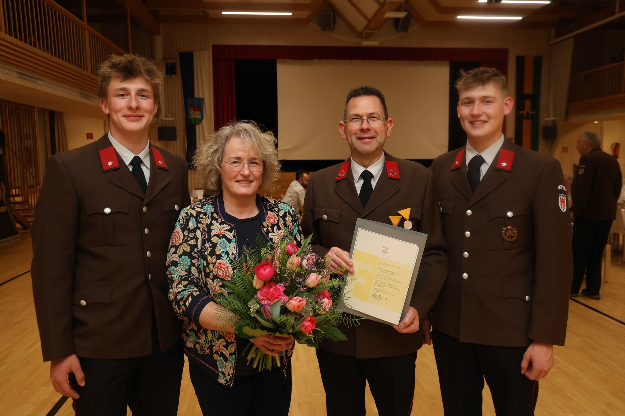 Ben, Doris, Wolfgang und Jan Ludescher.