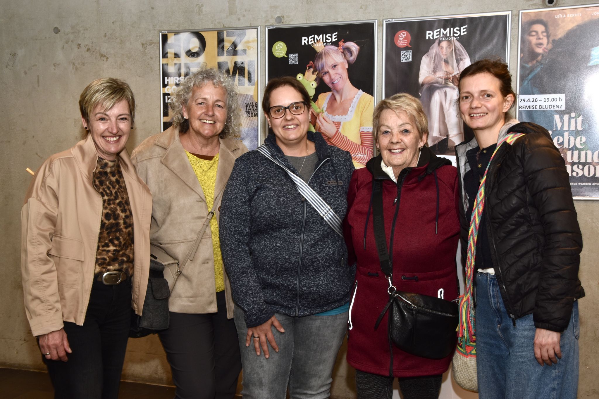 Elke Nessler, Elfriede Fritz, Manuela Stolz, Tina Ganahl und Ralica
