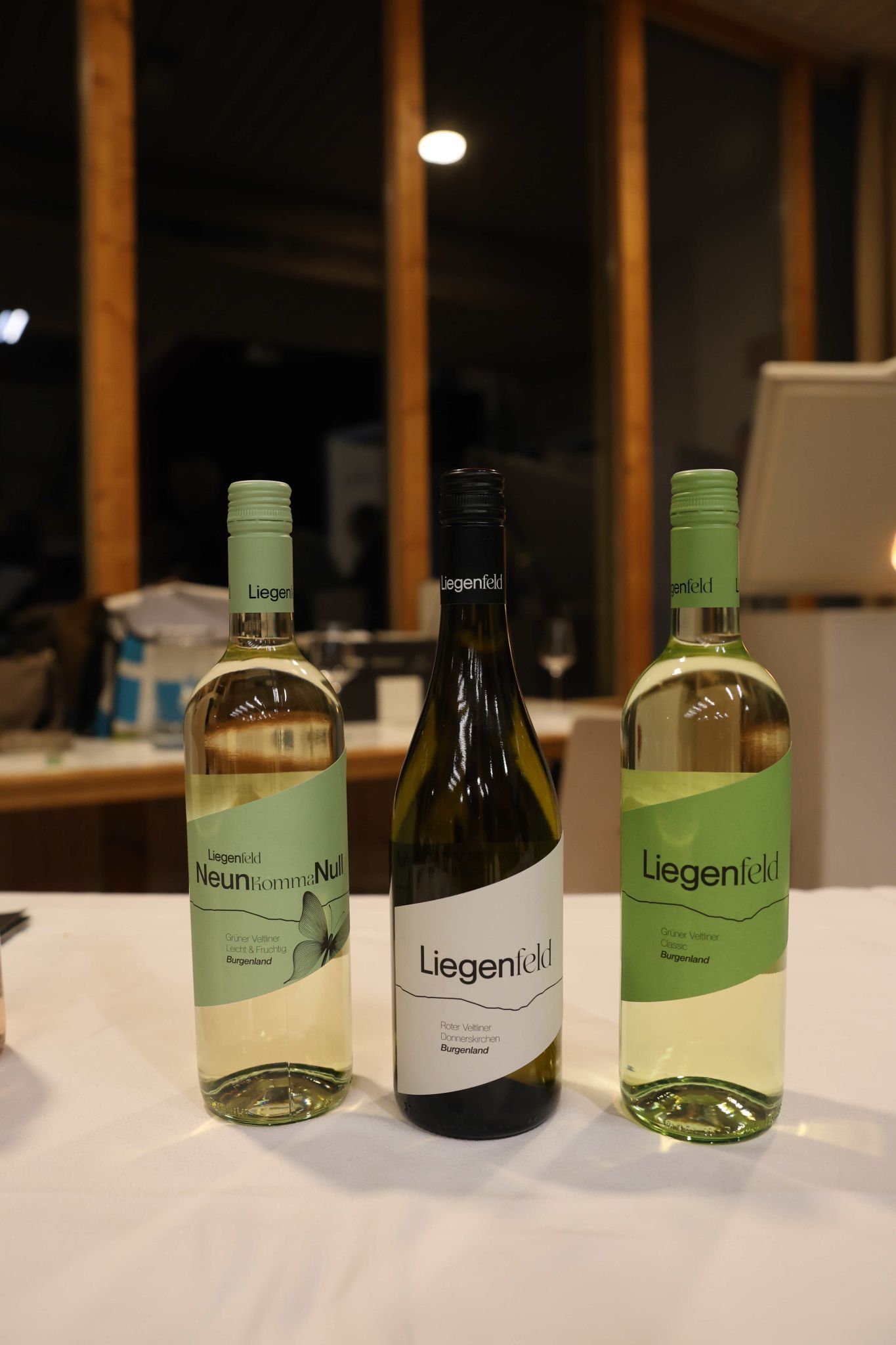 Liegenfeld hat einen Wein mir nur 9 Volumsporzent Alkohol.