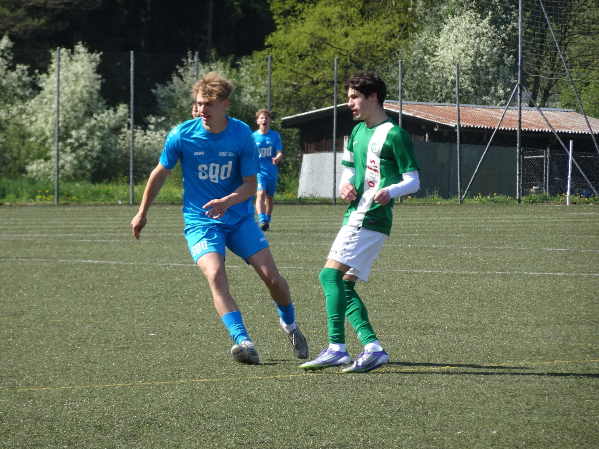 Die Spieler zeigten großen Einsatz und gingen keinem Zweikampf aus dem Weg.