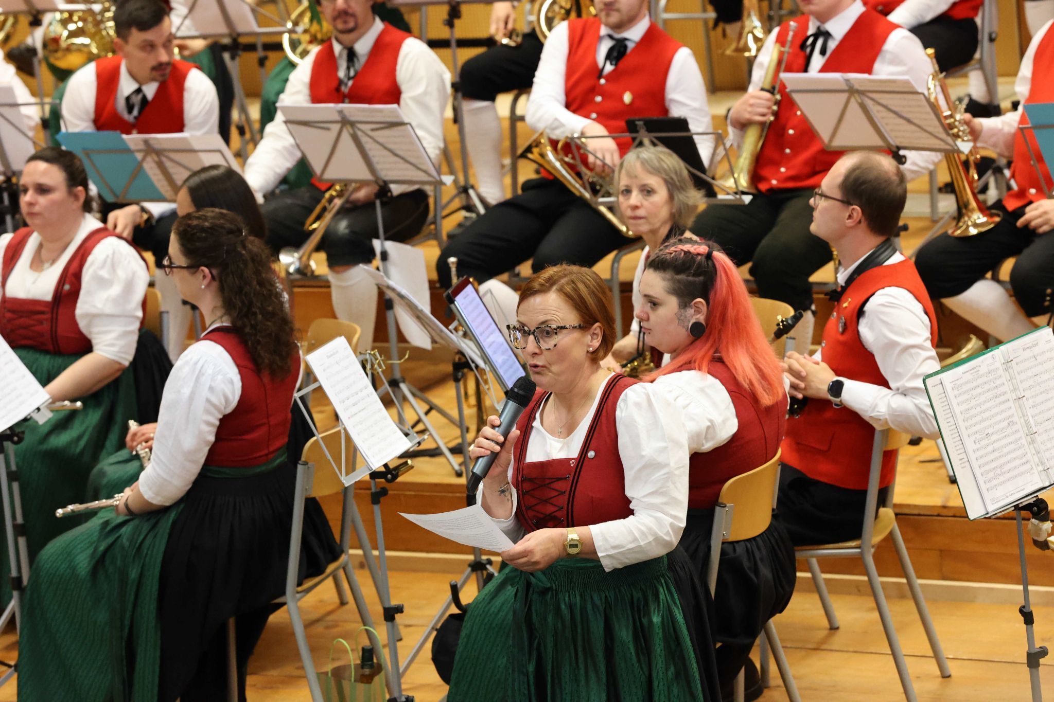 Bettina Bertsch bei einer ihrer Moderationen.