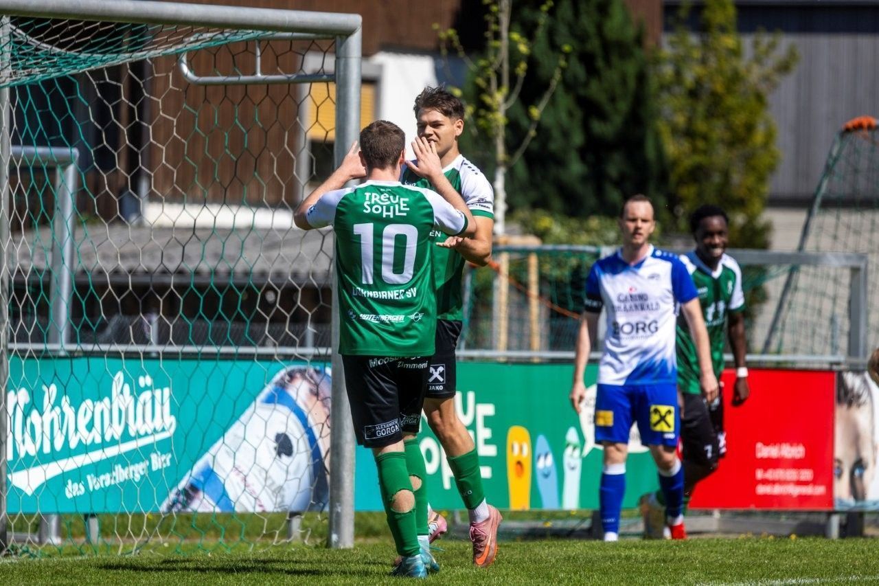 Jubel beim DSV: Christopher Nagel und Bojan Rakic. VN-PAULITSCH