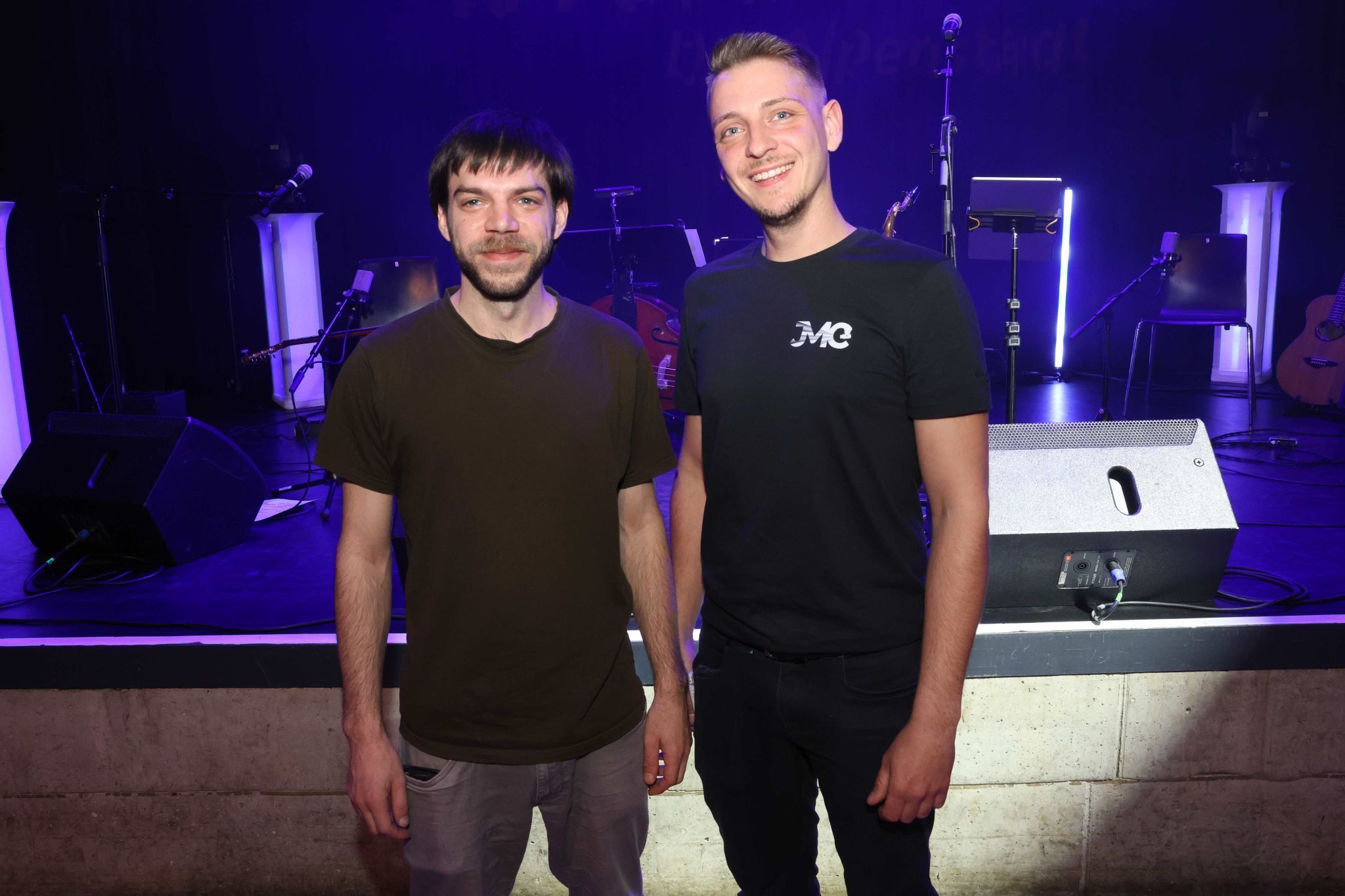 Dominik Mähr (Ton) und Jasy Mustedanagic (Licht).