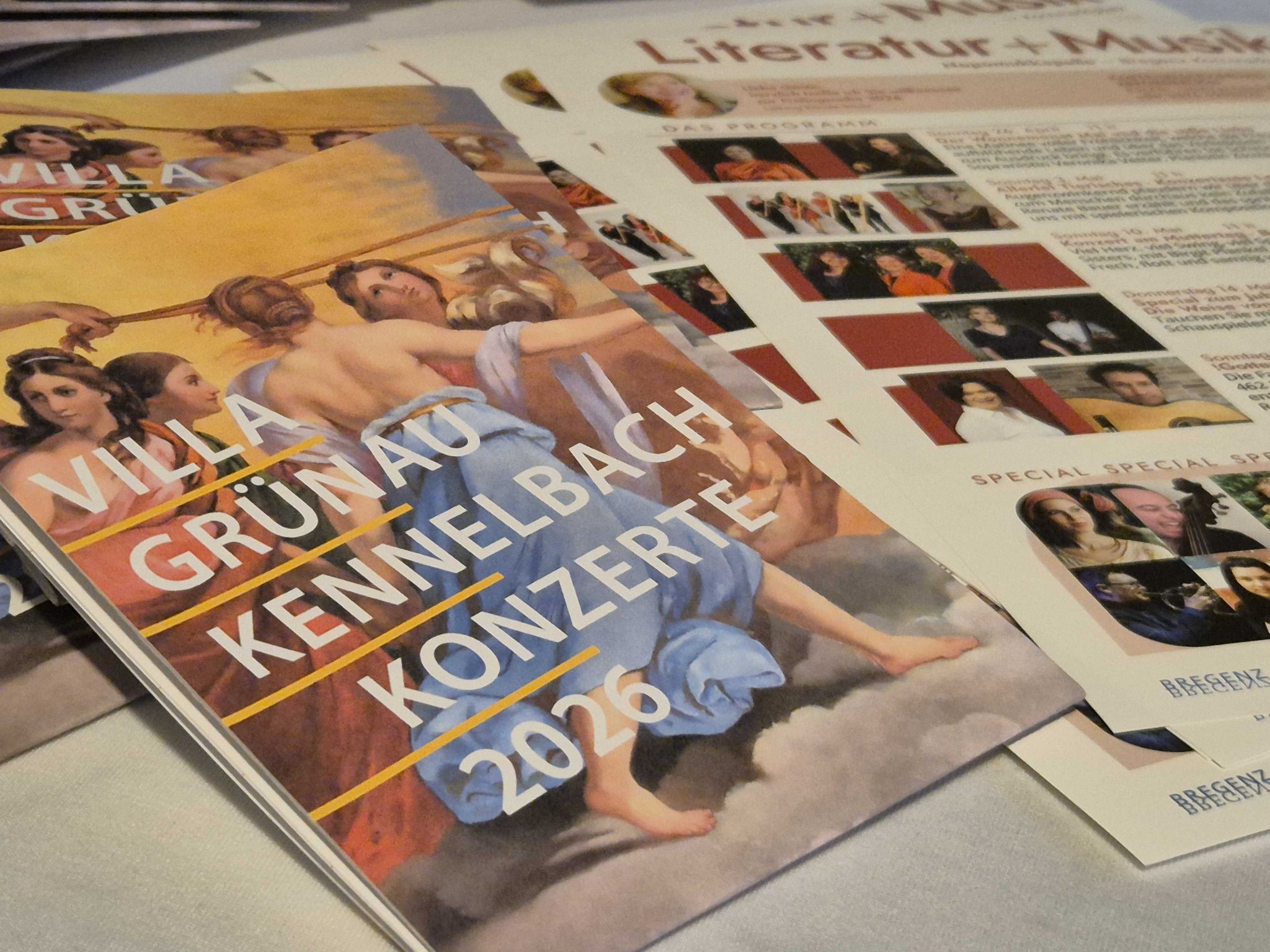 Programm der Kennelbach Konzertreihe in der Villa Grünau