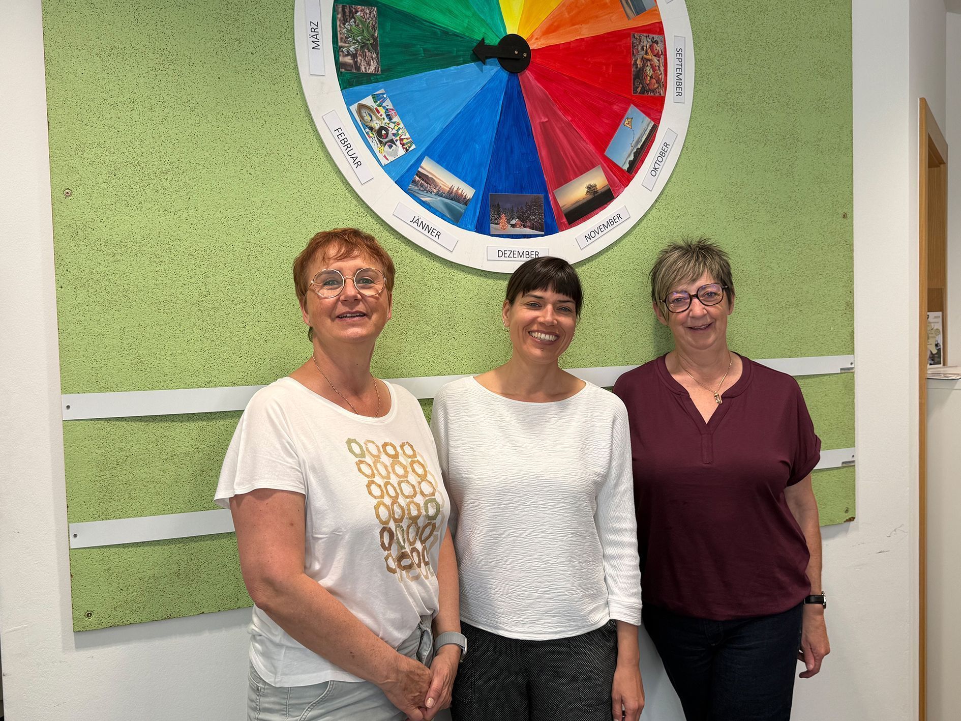 Christine Jutz, Olivia Mair und Priska Hartmann sorgten für die gute Atmosphäre.