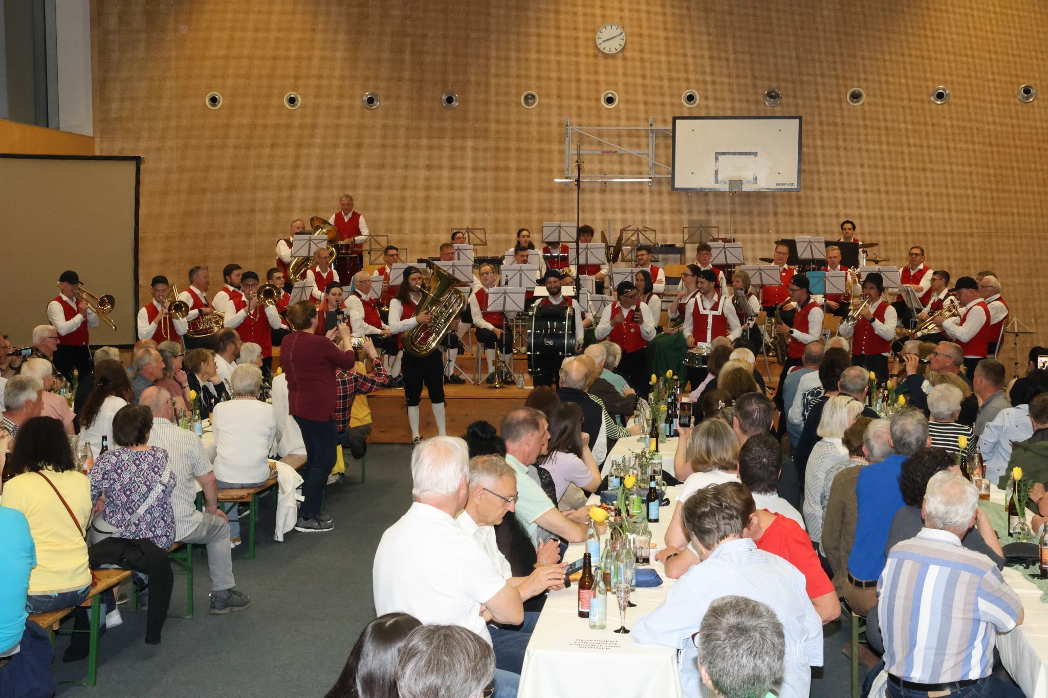 Brass-Formation im Einsatz nach der Pause.
