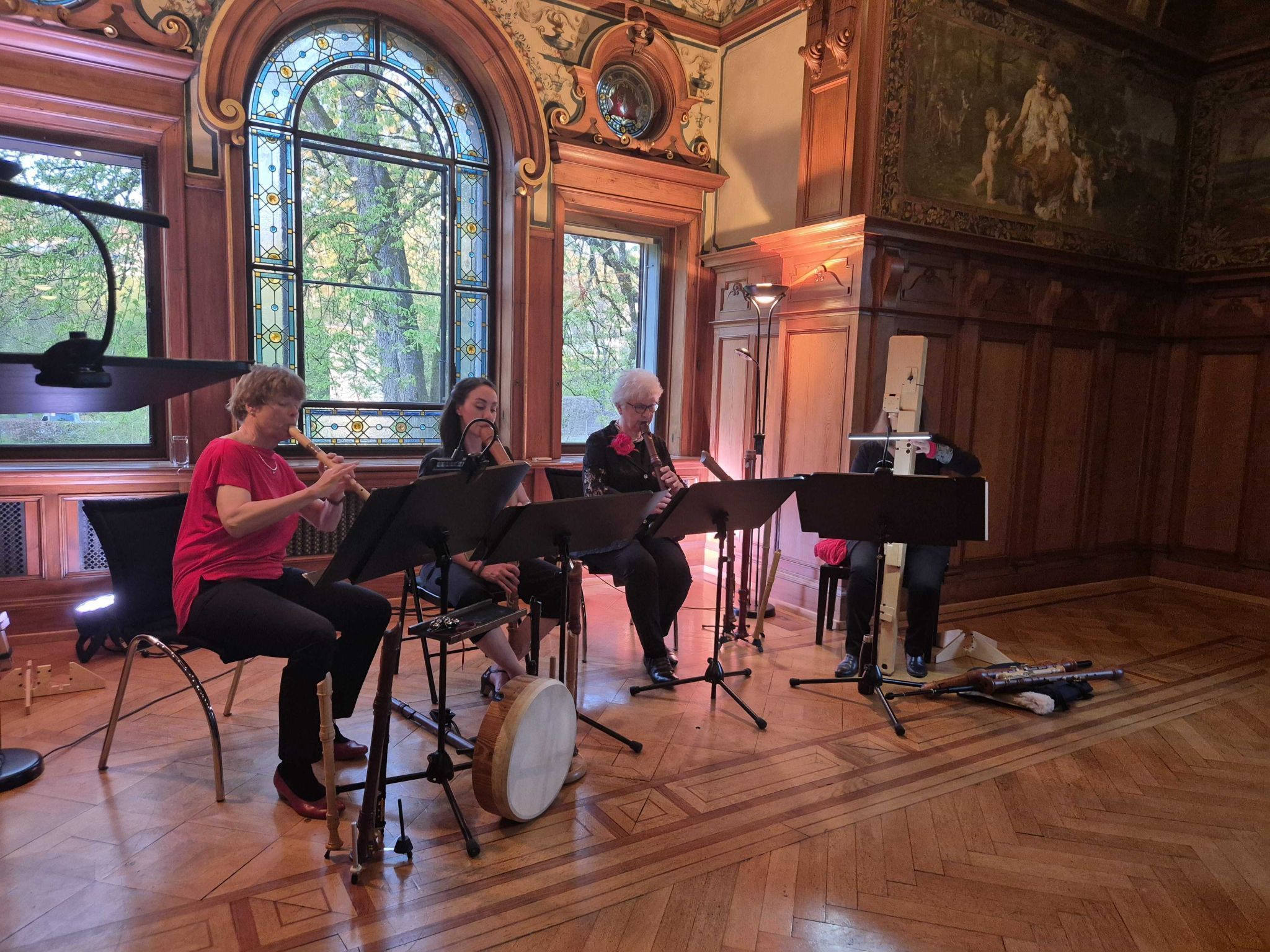 Das Flötenquartett entführte das Publikum aus dem Alltag.