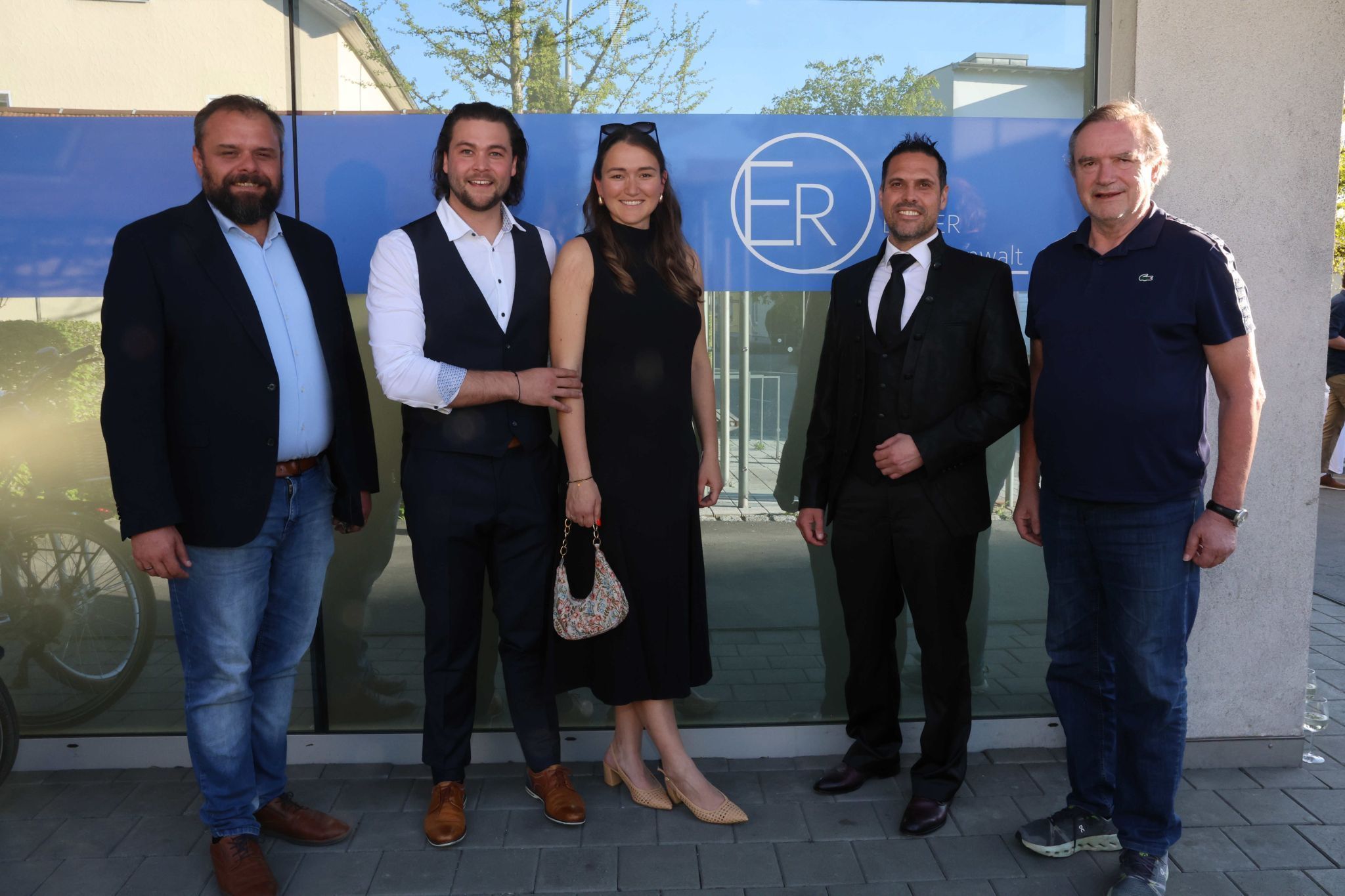 Bgm. Markus Fäßler, RA Michael Egger udn Katrin Egger, Rechtsanwaltskammerpräsident Franz-Josef Giesinger und RA Hans-Jörg Vogl.